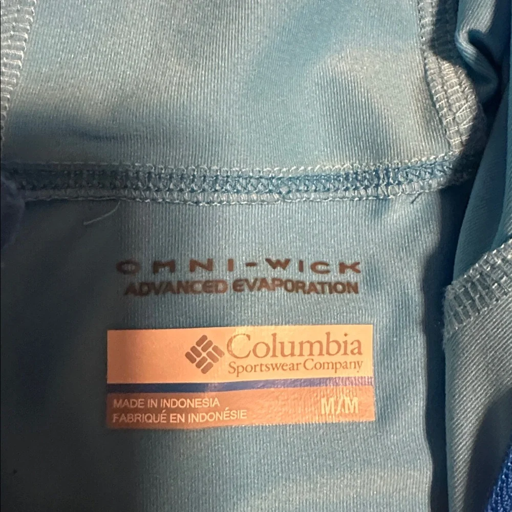 Columbia Omni-Wick Light Blue Full-Zip Hooded Jacket